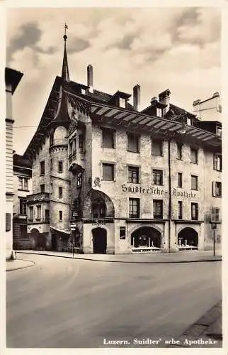 Schweiz Luzern Suidter' sche Apotheke Apotheke Vintage Postkarte