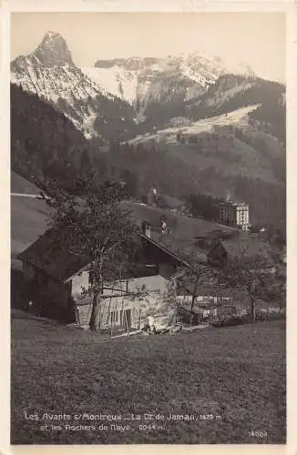 Schweiz Les Avants Montreux Dt de Jaman Berg Vintage Postkarte