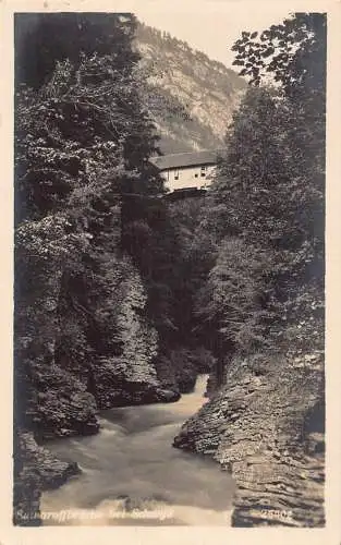 Schweiz Suwaroffbrücke bei Schwyz Wasserfallbrücke Vintage Postkarte