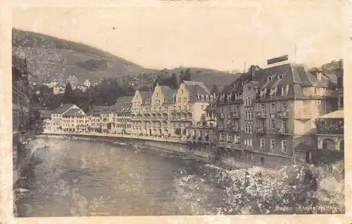 Schweiz 1929 Baden Kleine Baden Flusshäuser Vintage Postkarte