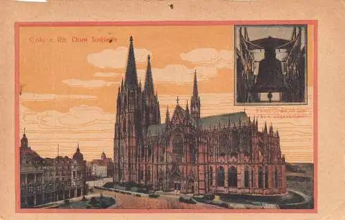 Deutschland Köln Köln a Rh Dom Dom Glocke Vintage Postkarte