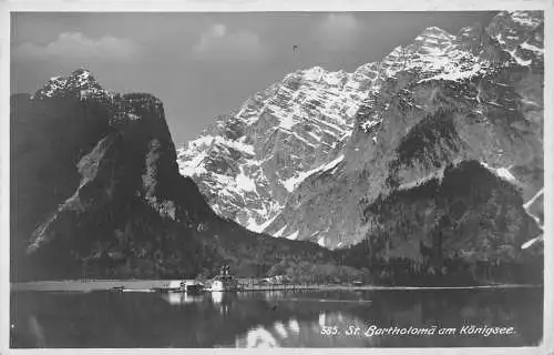 Deutschland St Bartholomae am Königsee RPPC Vintage Postkarte