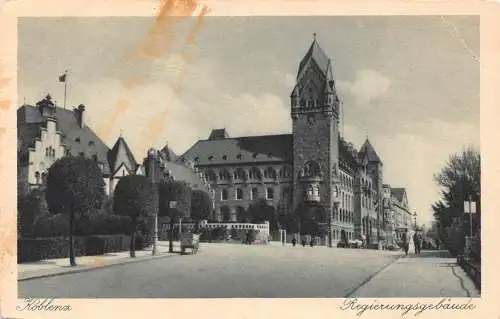 Deutschland Koblenz Regierungsgebaeude Vintage Postkarte