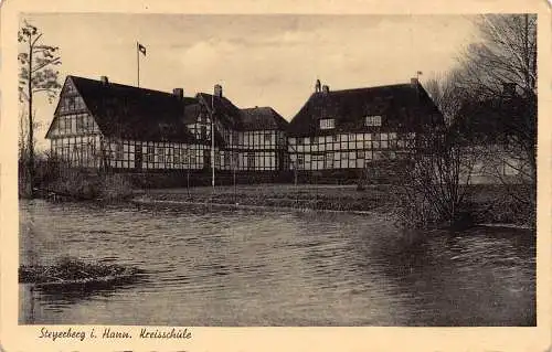 Deutschland Steyerberg i Hann Kreisschule Schule Vintage Postkarte