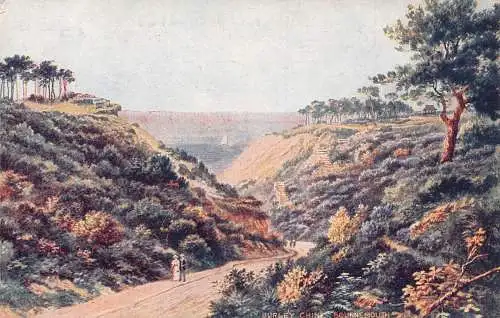 England Durley Chine Bournemouth Vintage Postkarte