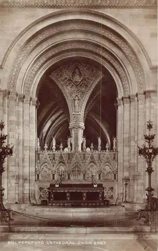 England Hereford Cathedral Choir East RPPC Vintage Postkarte