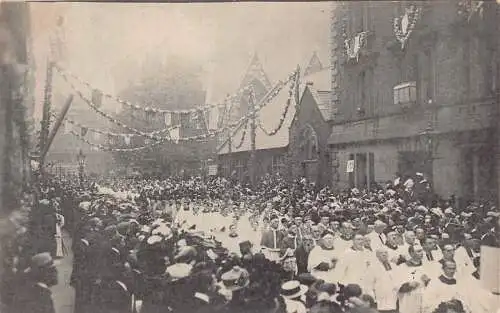 England Große Prozession in Carlisle Place Religiöse Postkarte