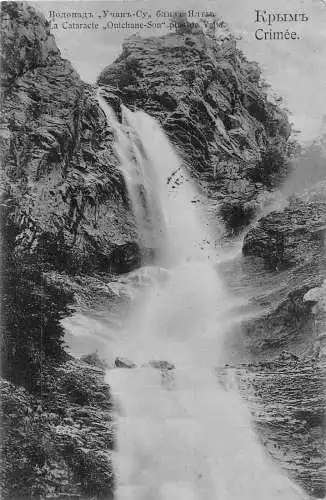 Russland 1907 Krim Katarakt Outchane-Sou Wasserfall Vintage Postkarte
