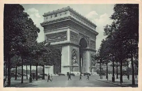 C091 Frankreich Paris L'Arc de Triomphe de l'Etoile Vintage Postkarte