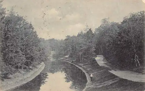 Niederlande 1906 Vijver Hooge Vuursche Fluss Baarn Vintage Postkarte