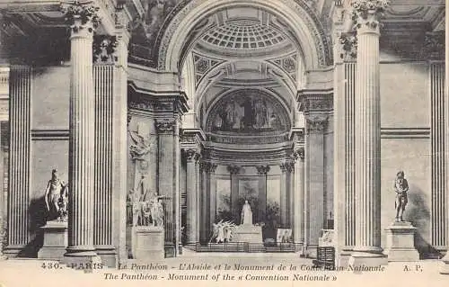 C090 Frankreich Paris Das Pantheon Vintage Postkarte