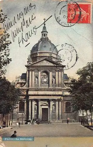 C087 Frankreich Paris La Sorbonne 1907 alte Postkarte