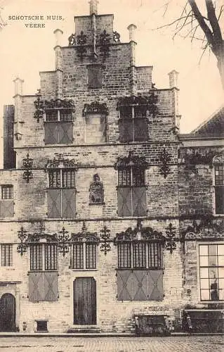 Belgien Schotsche Huis Veere Haus Vintage Postkarte