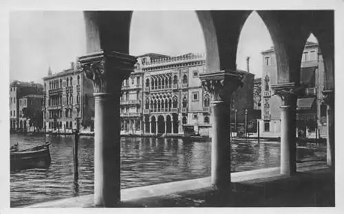 C079 Italien Venezia Canal Grande e Ca' d'Oro 1929 Vintage Postkarte