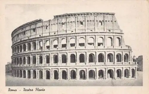 C079 Italien Roma Kolosseum Vintage Postkarte