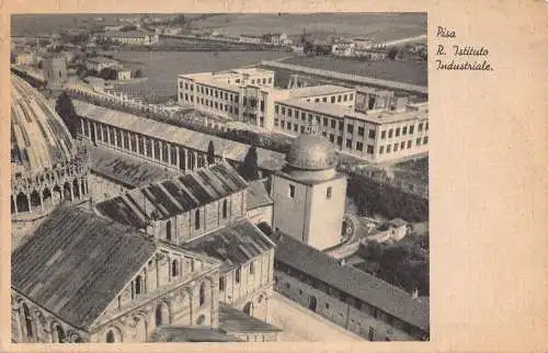 C078 Italien Pisa R. Instituto Industriale Vintage Postkarte