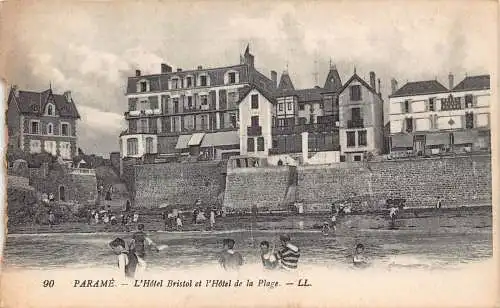 C072 Frankreich Parame L Hotel Bristol et l'Hotel de la Plage Vintage Postkarte