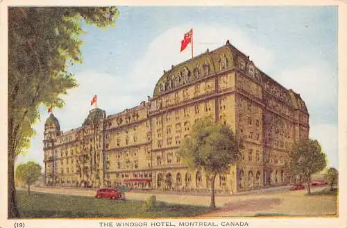 A990 Kanada Windsor Hotel Montreal Vintage Postkarte