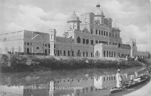 A998 Indien The Chutter Munjuil Palace Lucknow Vintage Postkarte