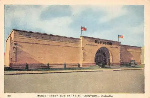 A990 Kanada Montreal Canadian History Museum Vintage Postkarte