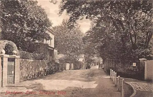 B004 England Sandgate Lower Sandgate Road Vintage Postkarte