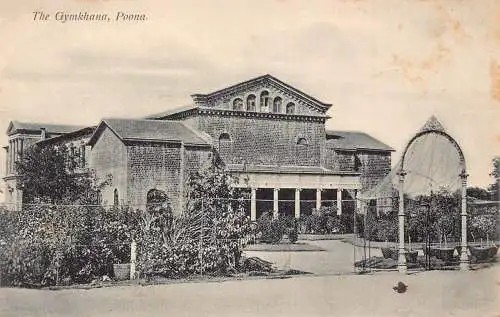 A998 Indien Poona The Gymkhana Vintage Postkarte