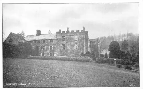 B007 England Hutton John Estate Vintage Postkarte