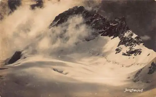 B008 Schweiz Jungfraujoch Berggipfel RPPC Vintage Postkarte