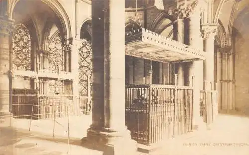 B005 England Trinity Chapel Canterbury Cathedral RPPC Vintage Postkarte
