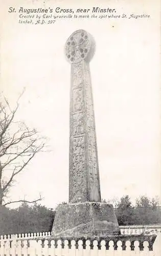 B003 England bei Münster St Augustine's Cross Vintage Postkarte