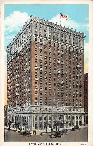 A990 US Oklahoma Tulsa Hotel Mayo Vintage Postkarte