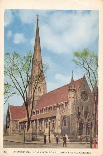 A990 Kanada Montreal Christ Church Cathedral Postkarte