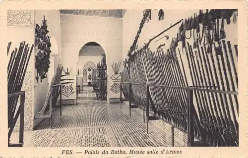 B009 Marokko Fes Palais du Batha Musee salle d'Armes Gewehrenmuseum Postkarte
