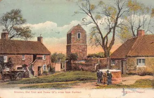 B006 Schottland Stenton Old Tron and Tower Vintage Postkarte