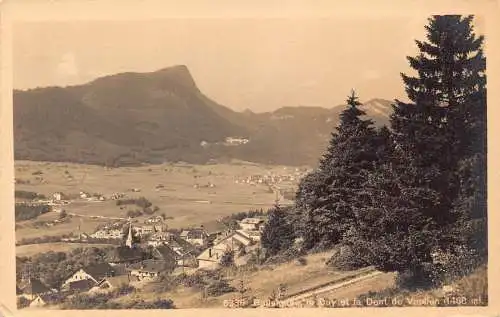 Schweiz Ballaigues und Dent de Vaulion Vintage Postkarte