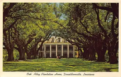 B020 US Louisiana Donaldsonville Oak Alley Plantation Home Postkarte