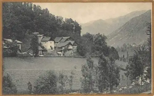 B014 Italien Lago di Como Ansicht Häuser Vintage Postkarte