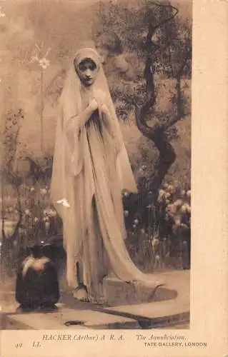 B024 Art London Gallery Arthur Hacker - The Annunciation Vintage Postkarten