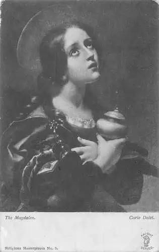 B024 Kunst 1906 Die Magdalene - Carlo Dolei Vintage Postkarten