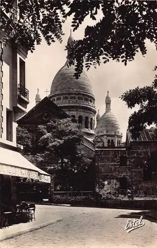 C096 Frankreich Paris Montmartre La Place du Tertre Vintage Postkarte