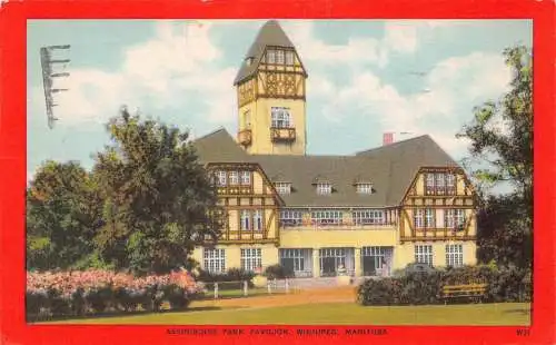 B020 Kanada 1953 Assiniboine Park Pavillon Winnipeg Manitoba Postkarte