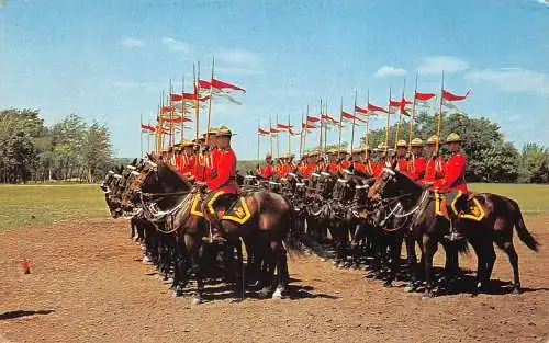 B020 Kanada berühmte Royal Canadian Mounted Police Bohrung für musikalische Postkarte