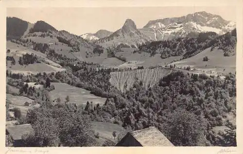 Schweiz Ravins de Saumont Mountain Vintage Postkarte