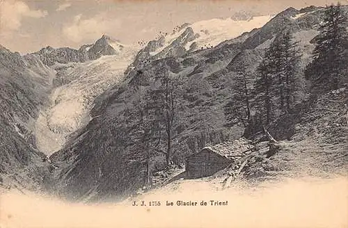 Schweiz Le Glacier De Trient Berg Vintage Postkarte