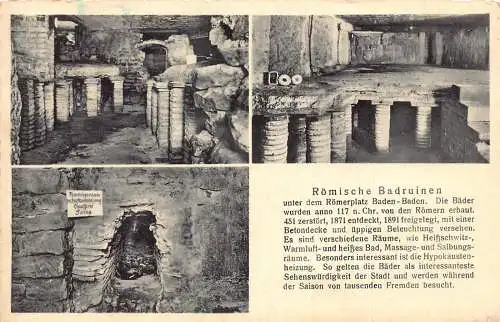 B022 Deutschland 1936 Römische Badruinen Römische Badruine Baden-Baden Postkarte