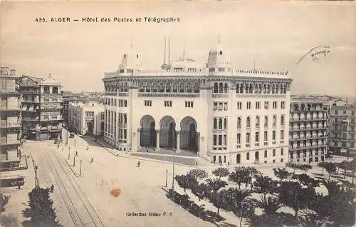 B018 Algerien Algier Hotel des Postes et Telegraphes Post Office Postkarte
