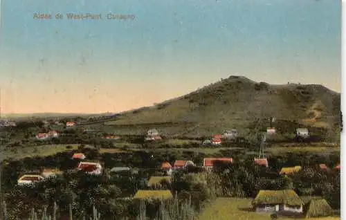 B012 Niederländische Antillen Aldea de West Punt Curacao Vintage Postkarte
