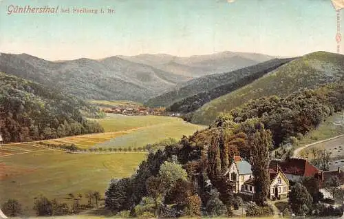 B010 Deutschland Günthersthal bei Freiburg i Br Vintage Postkarte