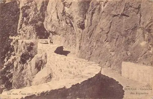 B013 Algerien Bougie Corniche des Aiguades Vintage Postkarte