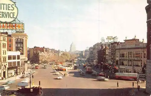 B020 US Boston Massachusetts Commonwealth Avenue Kenmore Square Postkarte